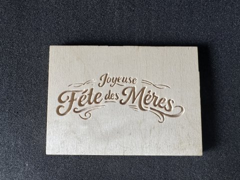 Gravure Cnc Fête des Mères